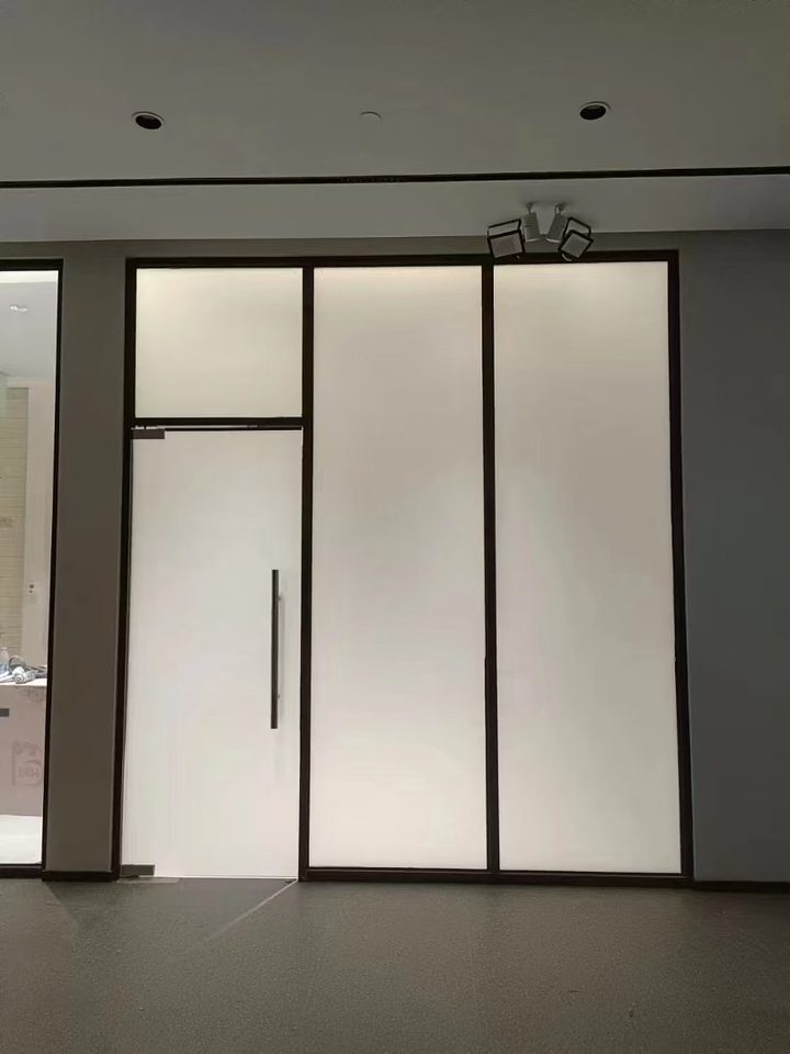 frosted partition